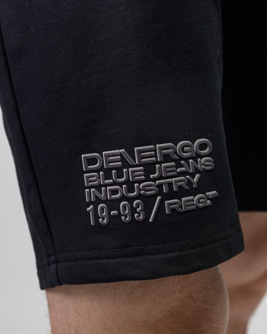 BLACK MEN'S SHORTS 1D26SS1110MP0705