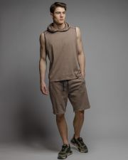 BROWN MEN'S SINGLET