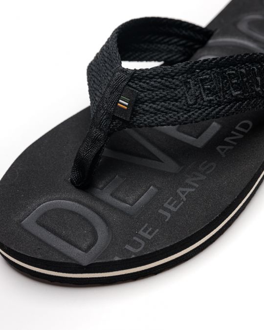 BLACK MEN'S SLIPPERS  - EDMUND DE26SS2014EV RE