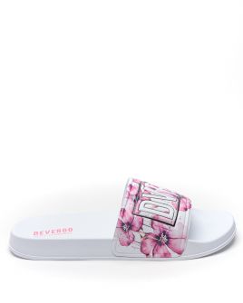 WHITE WOMEN'S SLIPPERS  - CARAVELLA FLOWER DE26SS2526FL RE