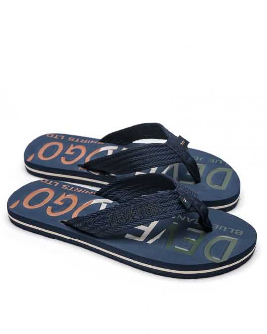 BLUE MEN'S SLIPPERS  - EDMUND DE26SS2014EV RE