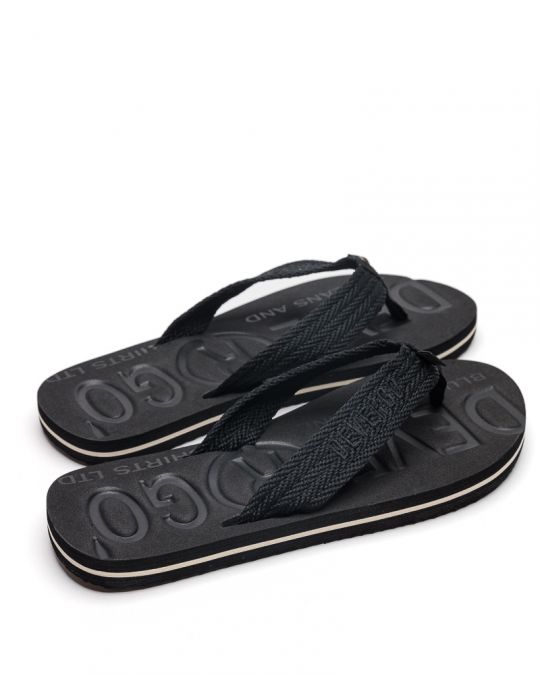 BLACK MEN'S SLIPPERS  - EDMUND DE26SS2014EV RE