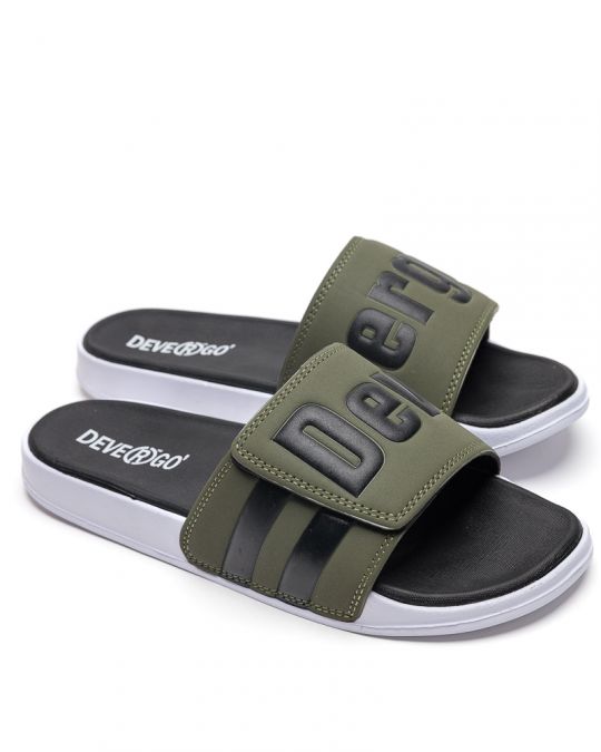 KHAKI MEN'S SLIPPERS  - BRUNO NEW DE26SS2010PU RE