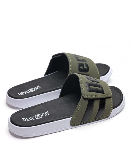 KHAKI MEN'S SLIPPERS  - BRUNO NEW DE26SS2010PU RE