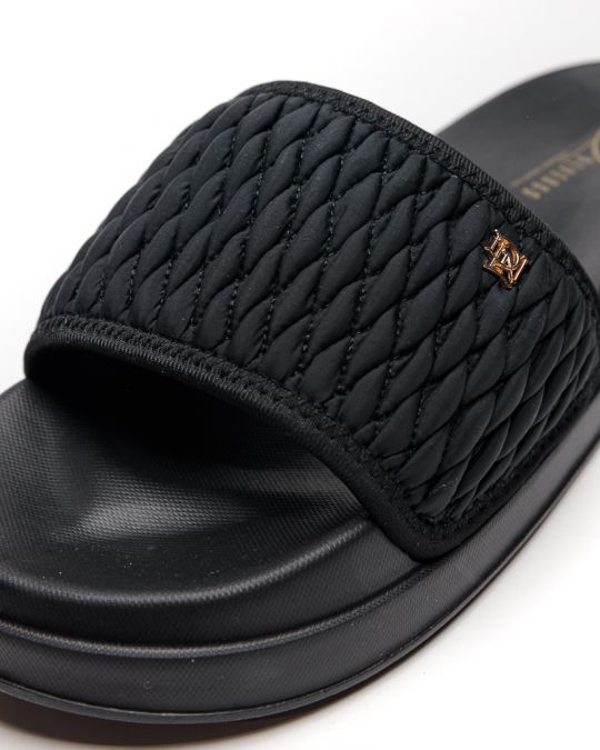BLACK WOMEN'S SLIPPERS  - SOLENA DE26SS2526NY RE