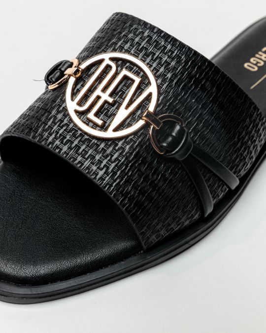 BLACK WOMEN'S SLIPPERS  - SAVANNAH DE26SS2538CA SY