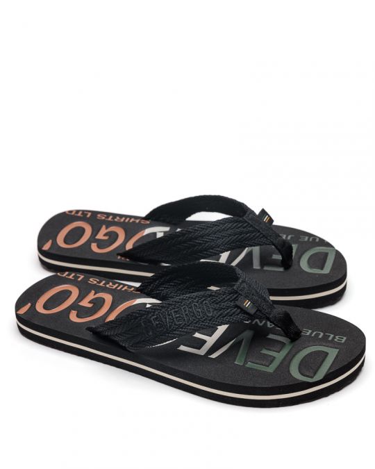 BLACK MEN'S SLIPPERS  - EDMUND DE26SS2014EV RE