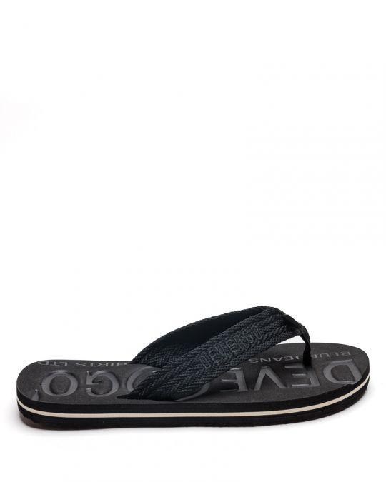 BLACK MEN'S SLIPPERS  - EDMUND DE26SS2014EV RE