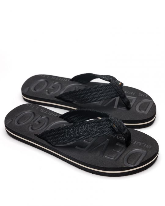 BLACK MEN'S SLIPPERS  - EDMUND DE26SS2014EV RE