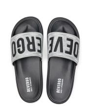 SILVER WOMEN'S SLIDES - META
