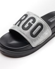 SILVER WOMEN'S SLIDES - META