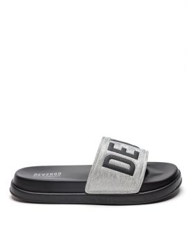SILVER WOMEN'S SLIDES - META DE26SS2555CA RE