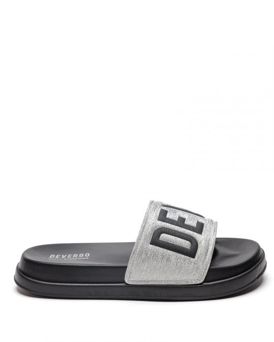 SILVER WOMEN'S SLIDES - META DE26SS2555CA RE