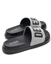 SILVER WOMEN'S SLIDES - META