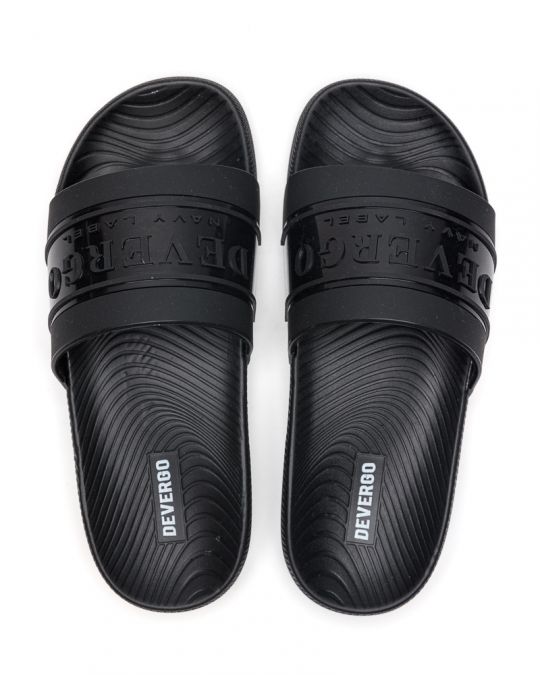 BLACK MEN'S SLIPPERS  - SALVERO DE26SS2029TP RE