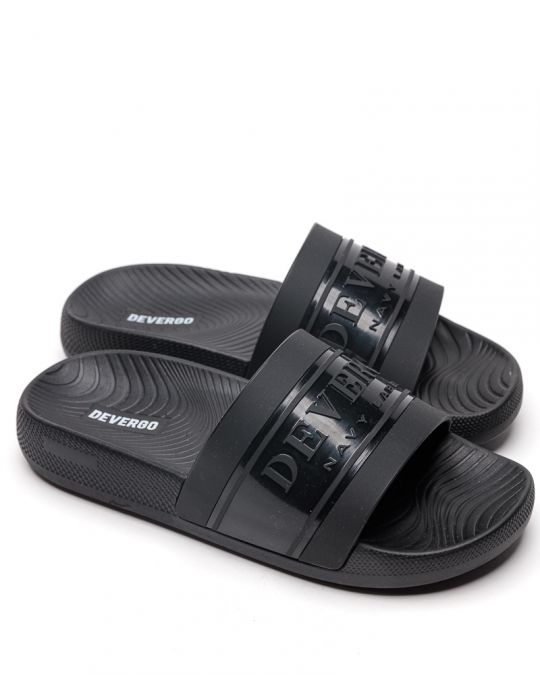BLACK MEN'S SLIPPERS  - SALVERO DE26SS2029TP RE