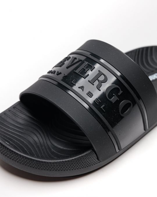 BLACK MEN'S SLIPPERS  - SALVERO DE26SS2029TP RE