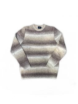BEIGE MEN'S KNITTED PULLOVER 1D25FW6052LS1101