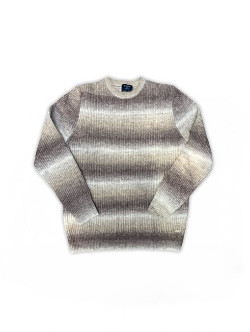 BEIGE MEN'S KNITTED PULLOVER 1D25FW6052LS1101