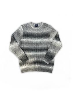 GREY MEN'S KNITTED PULLOVER 1D25FW6052LS1101