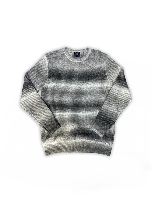 GREY MEN'S KNITTED PULLOVER 1D25FW6052LS1101