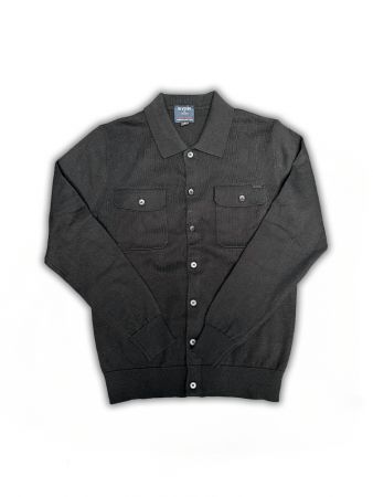 BLACK MEN'S KNITTED PULLOVER 1D25FW6051KA1101