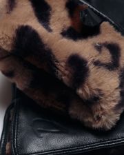 BLACK WOMEN'S LEATHER GLOVES