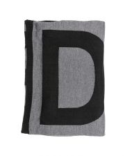 BLACK WOMEN'S KNITTED SCARF