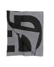 BLACK WOMEN'S KNITTED SCARF