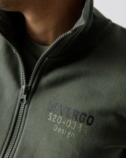 KHAKI MEN'S ZIP-UP SWEATSHIRT