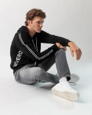 BLACK MEN'S KNITTED SWEATER