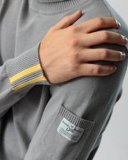 GREY MEN'S KNITTED SWEATER