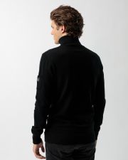 BLACK MEN'S KNITTED SWEATER