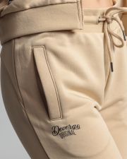 BEIGE WOMEN'S SWEATPANTS