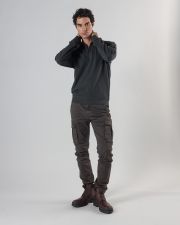 BLACK MEN'S LONG-SLEEVED T-SHIRT