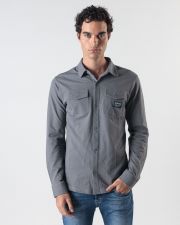 GREY MEN'S LONG-SLEEVED SHIRT