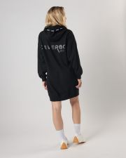 BLACK WOMEN'S HOODED DRESS