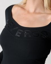 BLACK WOMEN'S LONG-SLEEVED T-SHIRT