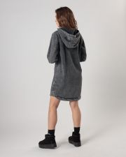 GREY WOMEN'S HOODED DRESS