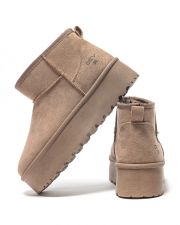 BEIGE WOMEN'S BOOTS - LIL