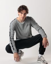 GREY MEN'S LONG-SLEEVED T-SHIRT