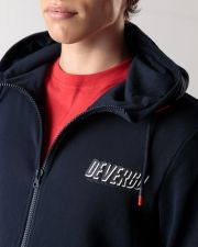 BLUE MEN'S ZIP-UP SWEATSHIRT