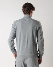GREY MEN'S ZIP-UP SWEATSHIRT