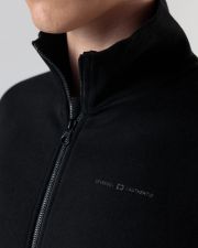 BLACK MEN'S ZIP-UP SWEATSHIRT