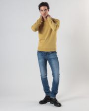 YELLOW MEN'S KNITTED SWEATER