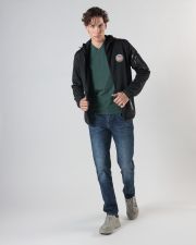 BLACK MEN'S TRANSITIONAL JACKET