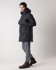 BLACK MEN'S LONG COAT