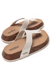 BEIGE WOMEN'S SLIDES - PATRICIA