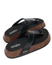 BLACK WOMEN'S SLIDES - PATRICIA