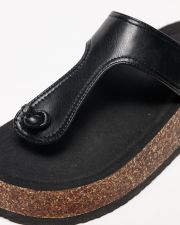 BLACK WOMEN'S SLIDES - PATRICIA